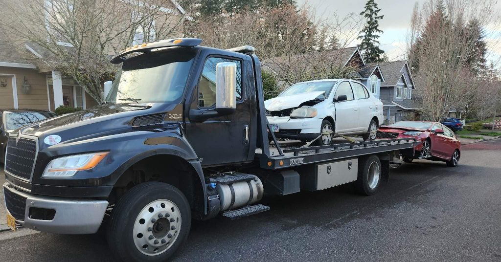 Tow Truck towing car